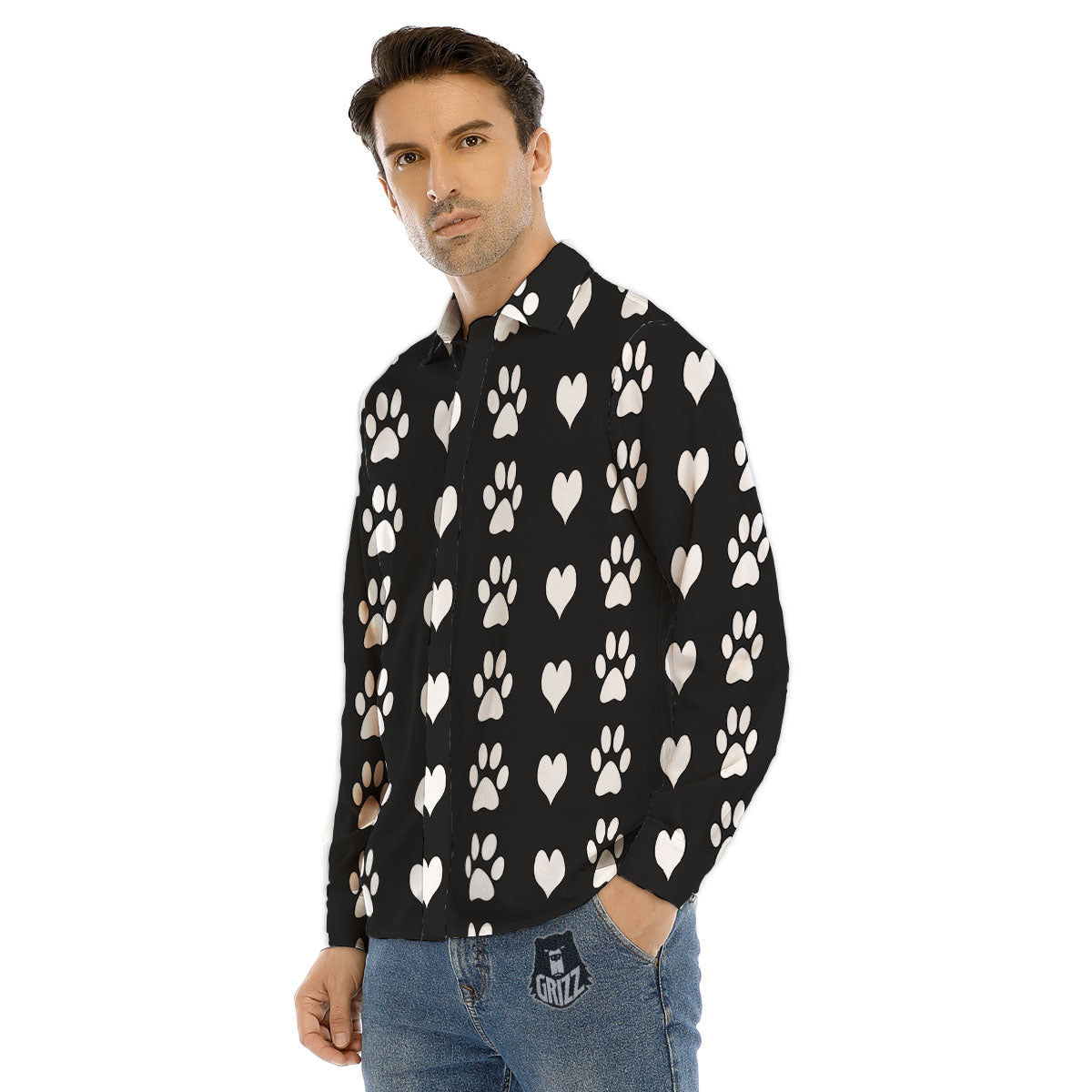 Cute Pink Pig Face Emoji Print Pattern Men's Dress Shirts-grizzshop