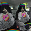 Cute Pug Unicorn Print Car Seat Covers-grizzshop