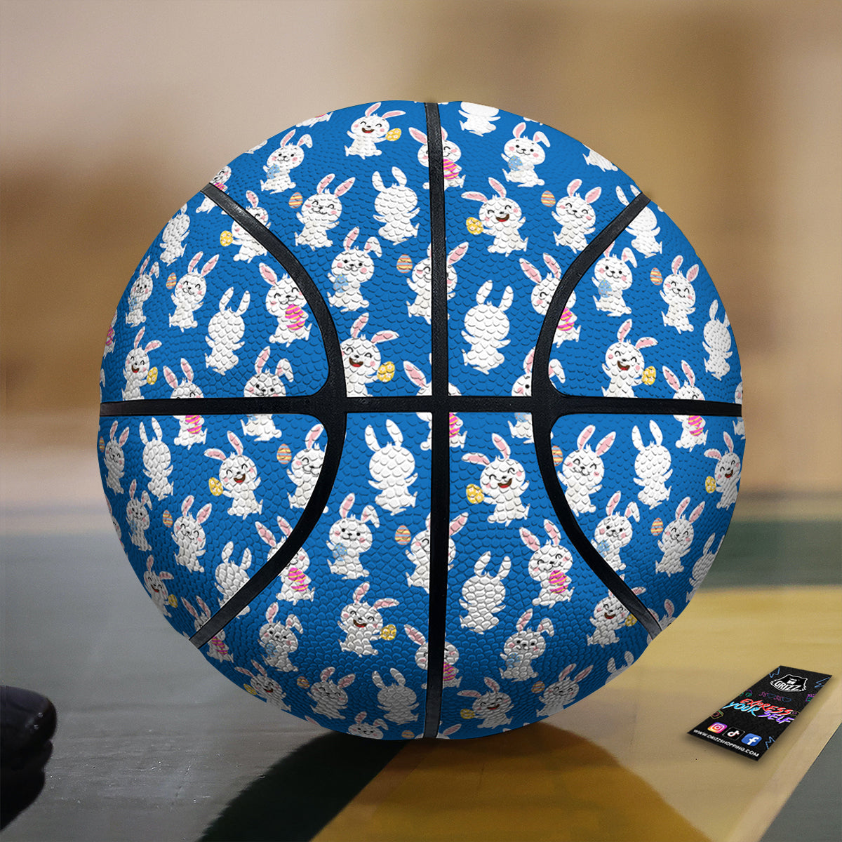 Cute Rabbit Print Pattern Basketball-grizzshop