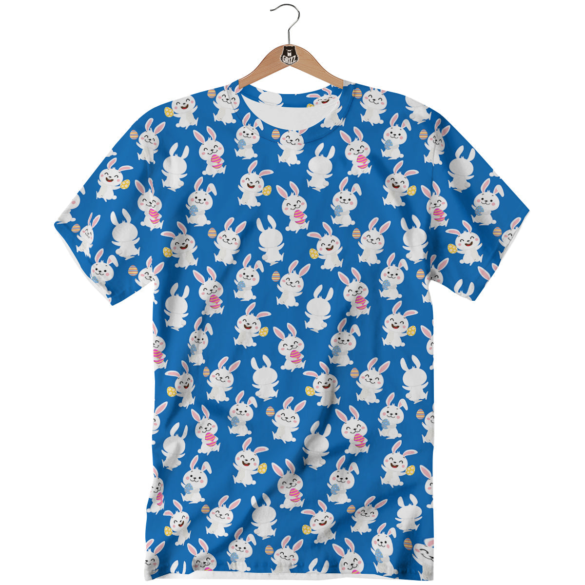 Cute Rabbit Print Pattern T-Shirt-grizzshop
