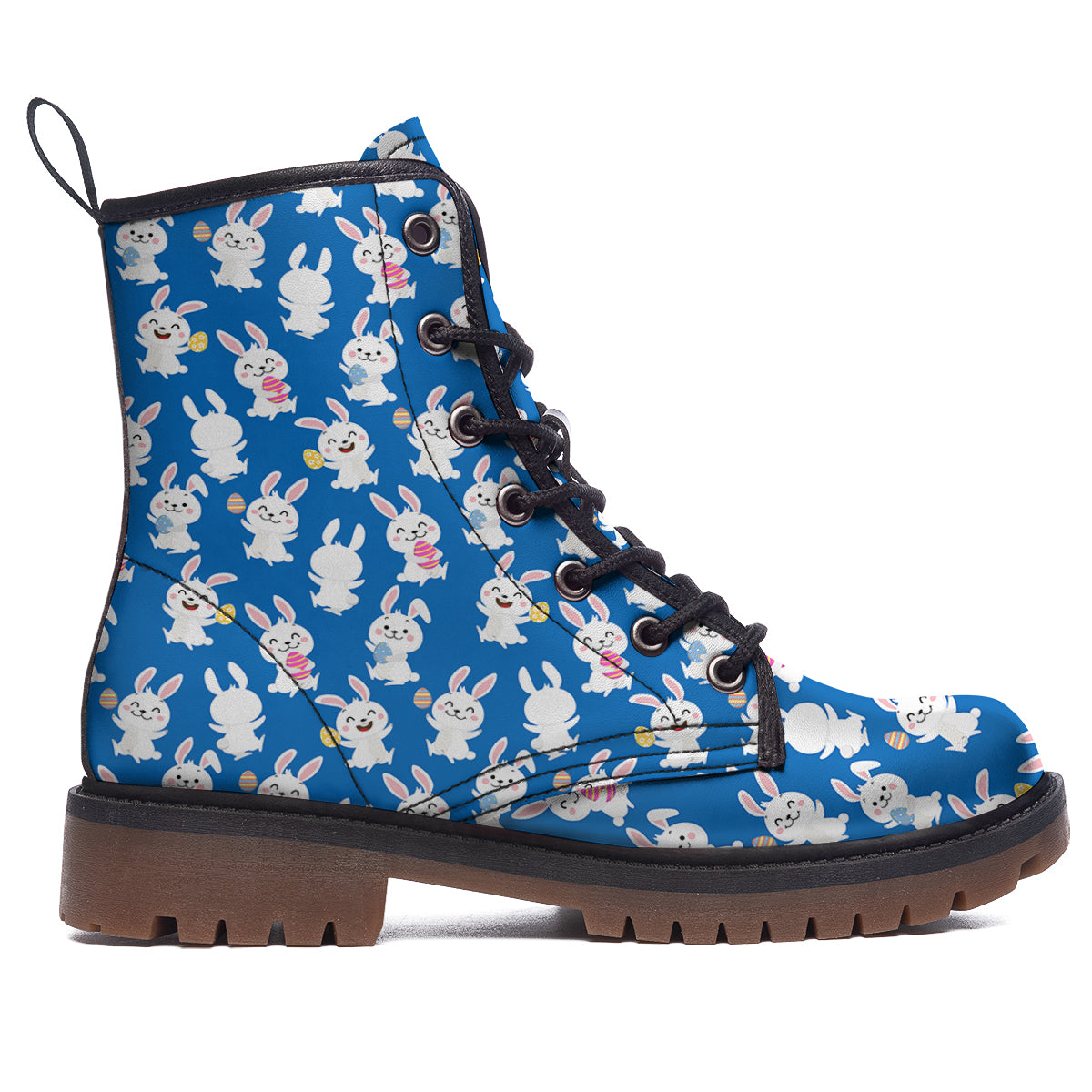 Cute Rabbit Print Pattern Work Boots-grizzshop