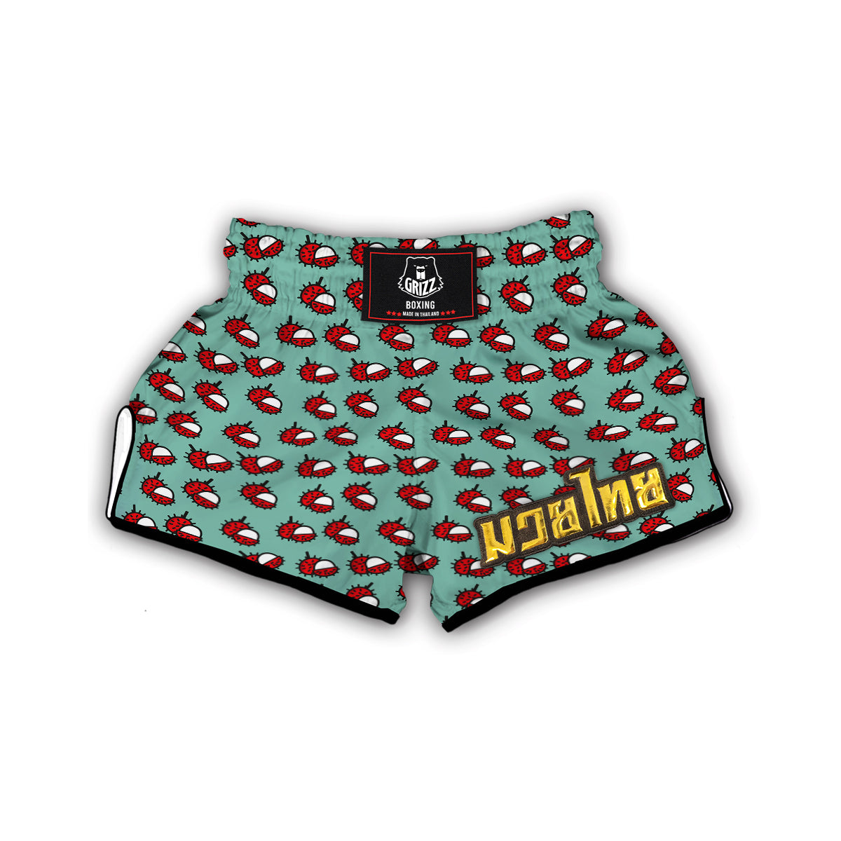 Cute Rambutan Print Pattern Muay Thai Boxing Shorts-grizzshop