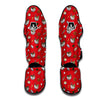 Cute Ramen Red Print Pattern Muay Thai Shin Guards-grizzshop