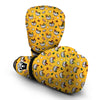 Cute Ramen Yellow Print Pattern Boxing Gloves-grizzshop