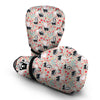 Cute Skunk And Floral Print Pattern Boxing Gloves-grizzshop