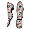 Cute Skunk And Floral Print Pattern Muay Thai Shin Guards-grizzshop