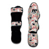 Cute Skunk And Floral Print Pattern Muay Thai Shin Guards-grizzshop