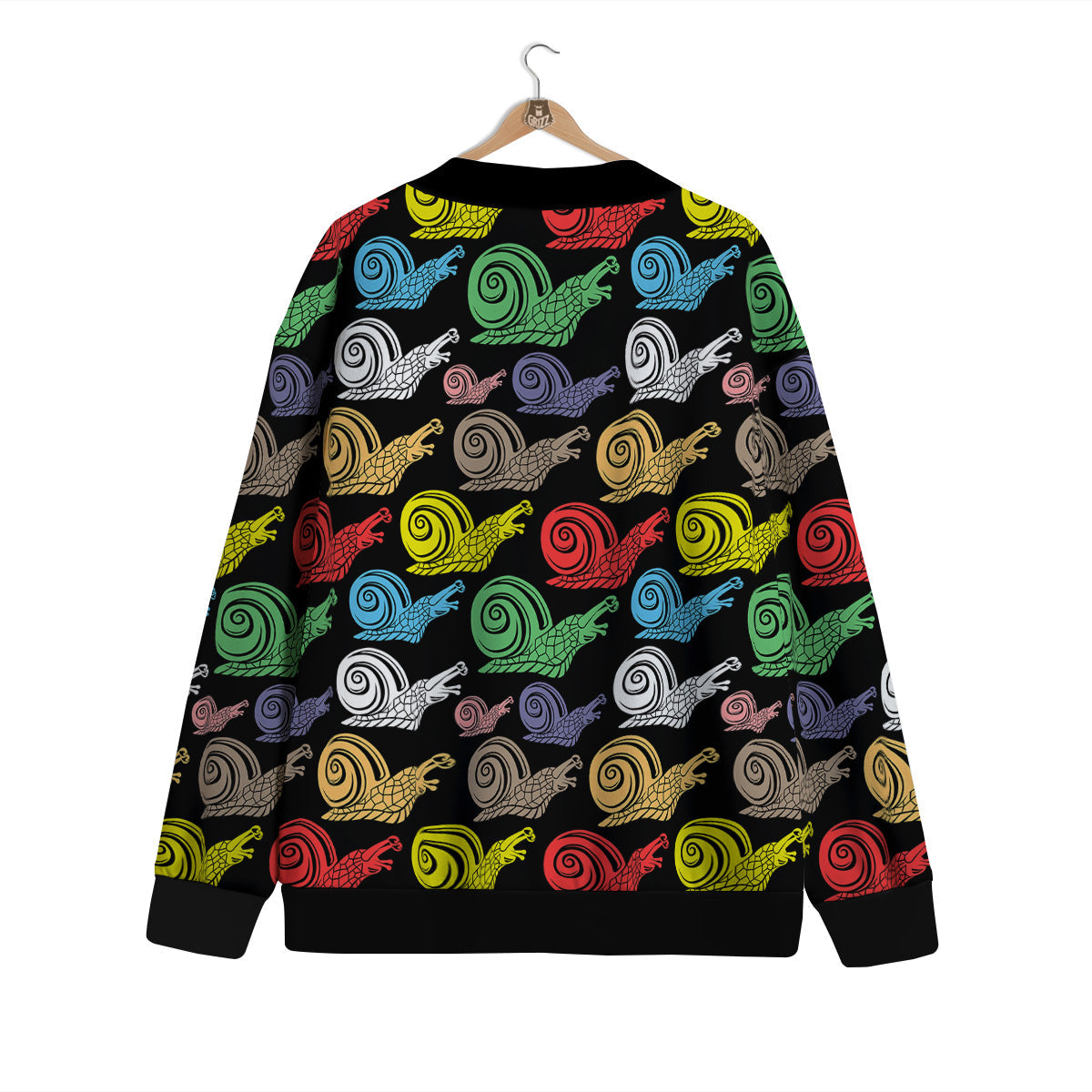 Cute Snails Colorful Print Pattern Cardigan-grizzshop