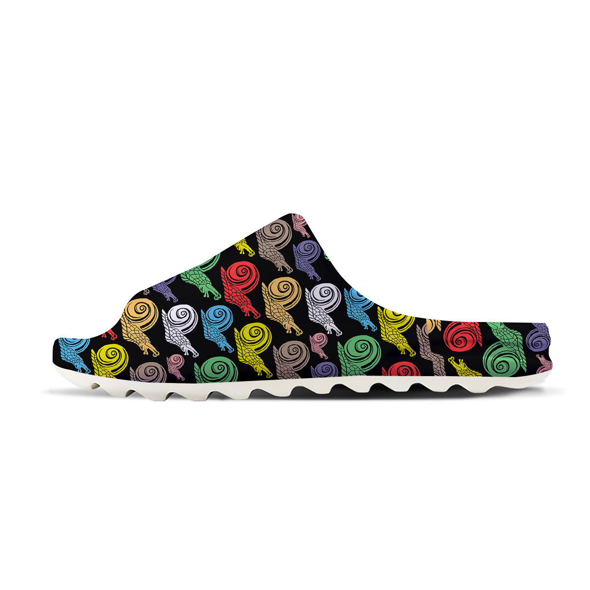 Cute Snails Colorful Print Pattern Sandals-grizzshop