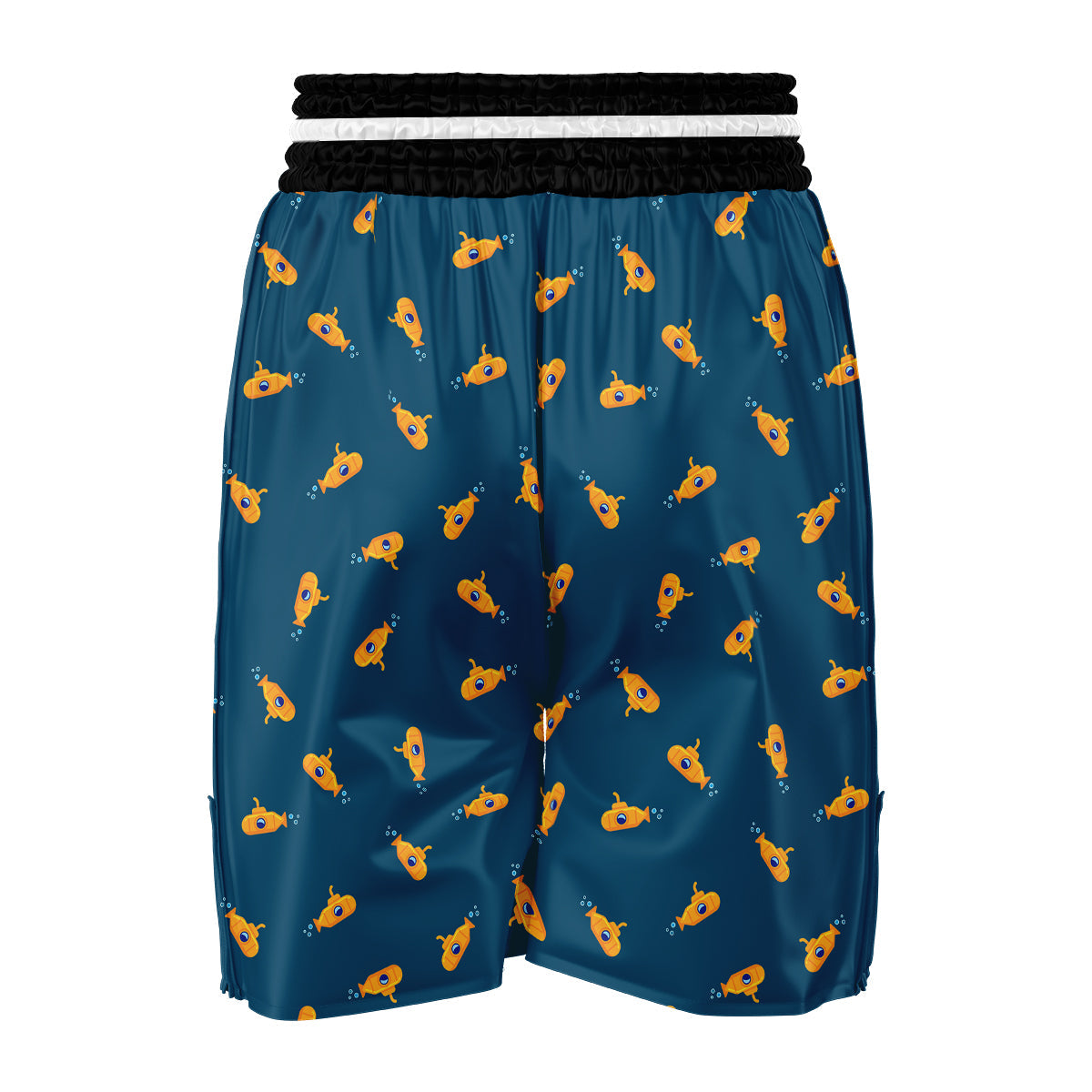 Cute Submarine Yellow Print Pattern Boxing Shorts-grizzshop