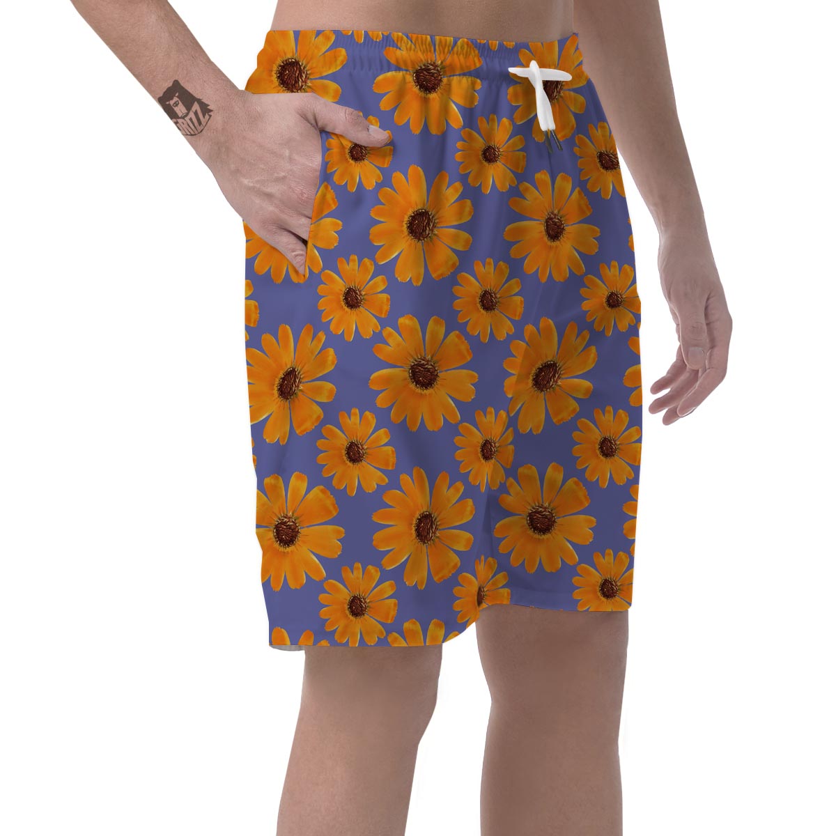 Cute Sunflower Men's Shorts-grizzshop