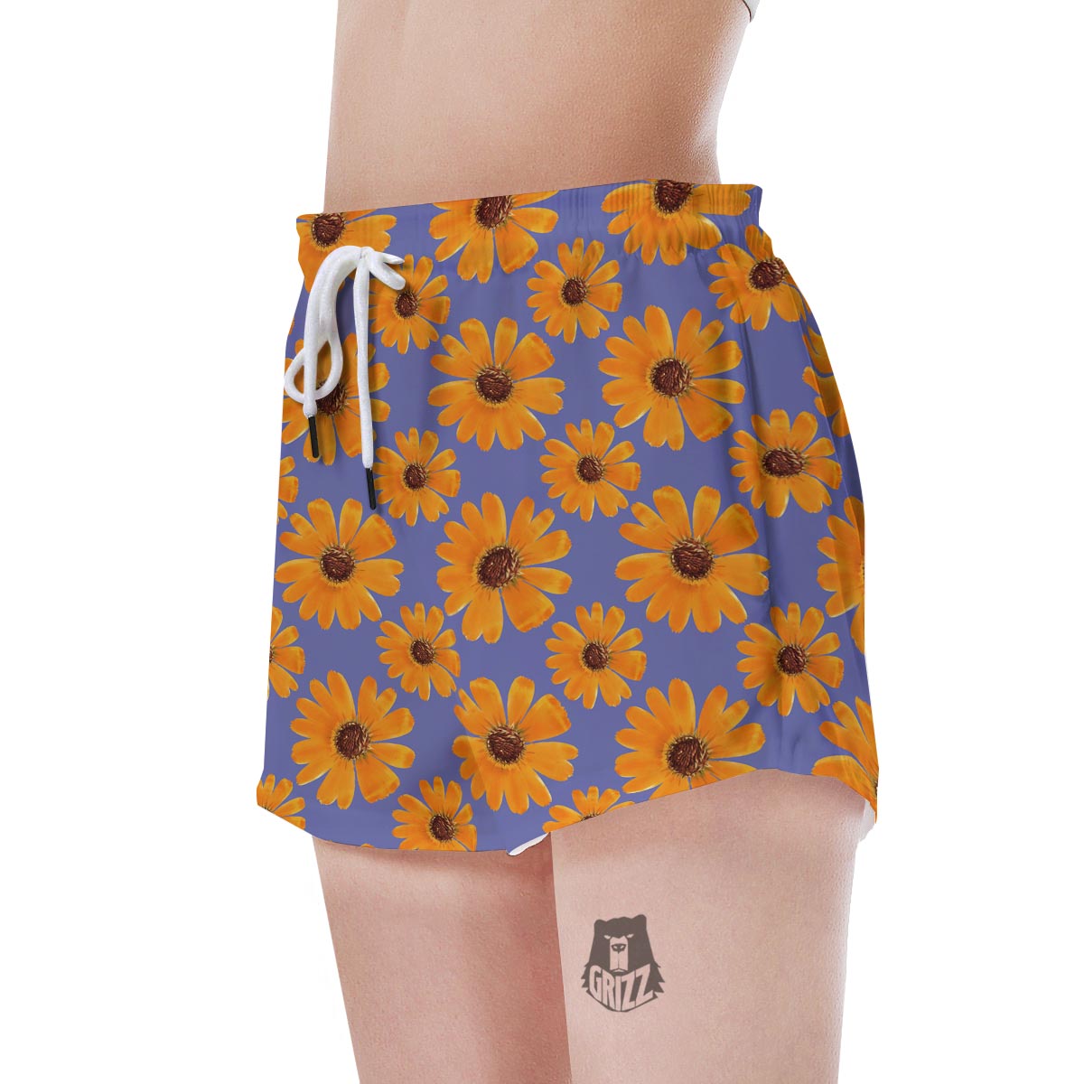 Cute Sunflower Women's Shorts-grizzshop