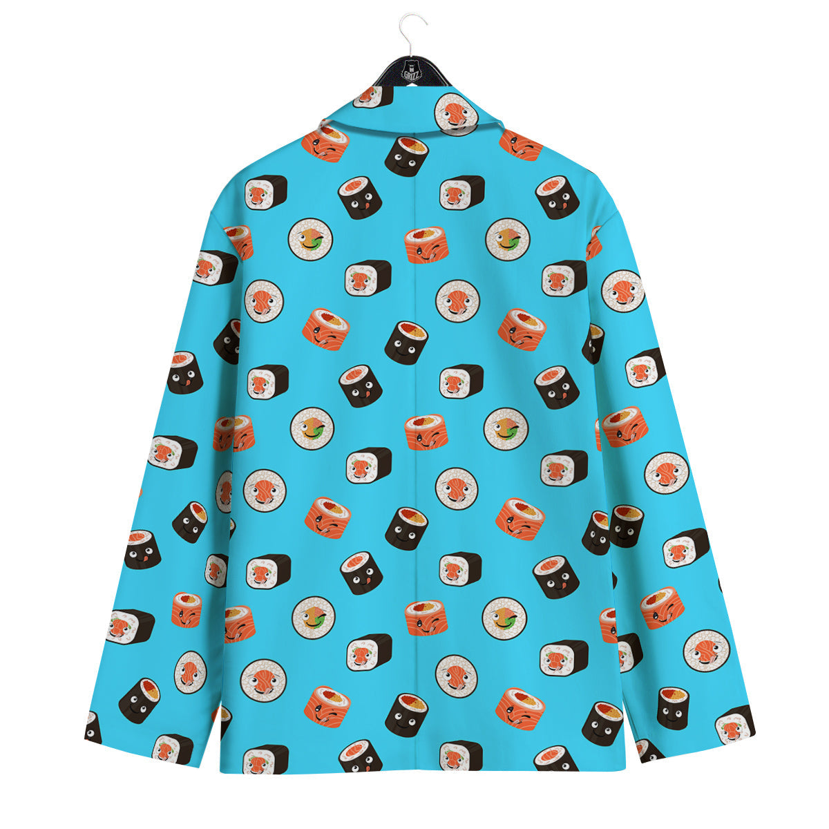 Cute Sushi Rolls Print Pattern Men's Sport Coat-grizzshop