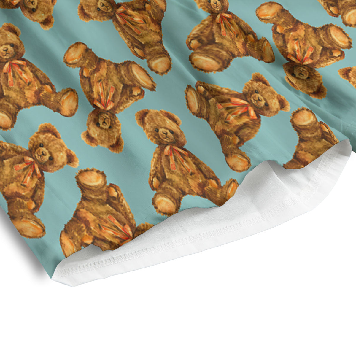 Cute Teddy Bear Print Pattern Men's Athletic Shorts