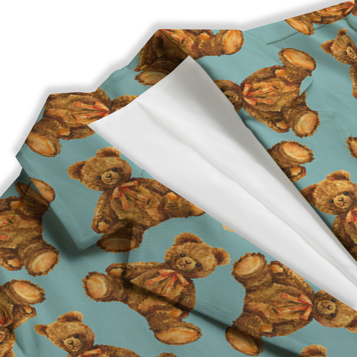 Cute Teddy Bear Print Pattern Women's Blazer-grizzshop