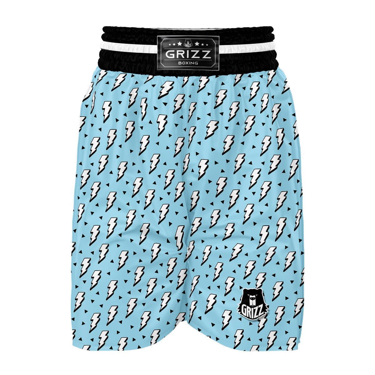 Cute Thunder Print Pattern Boxing Shorts-grizzshop