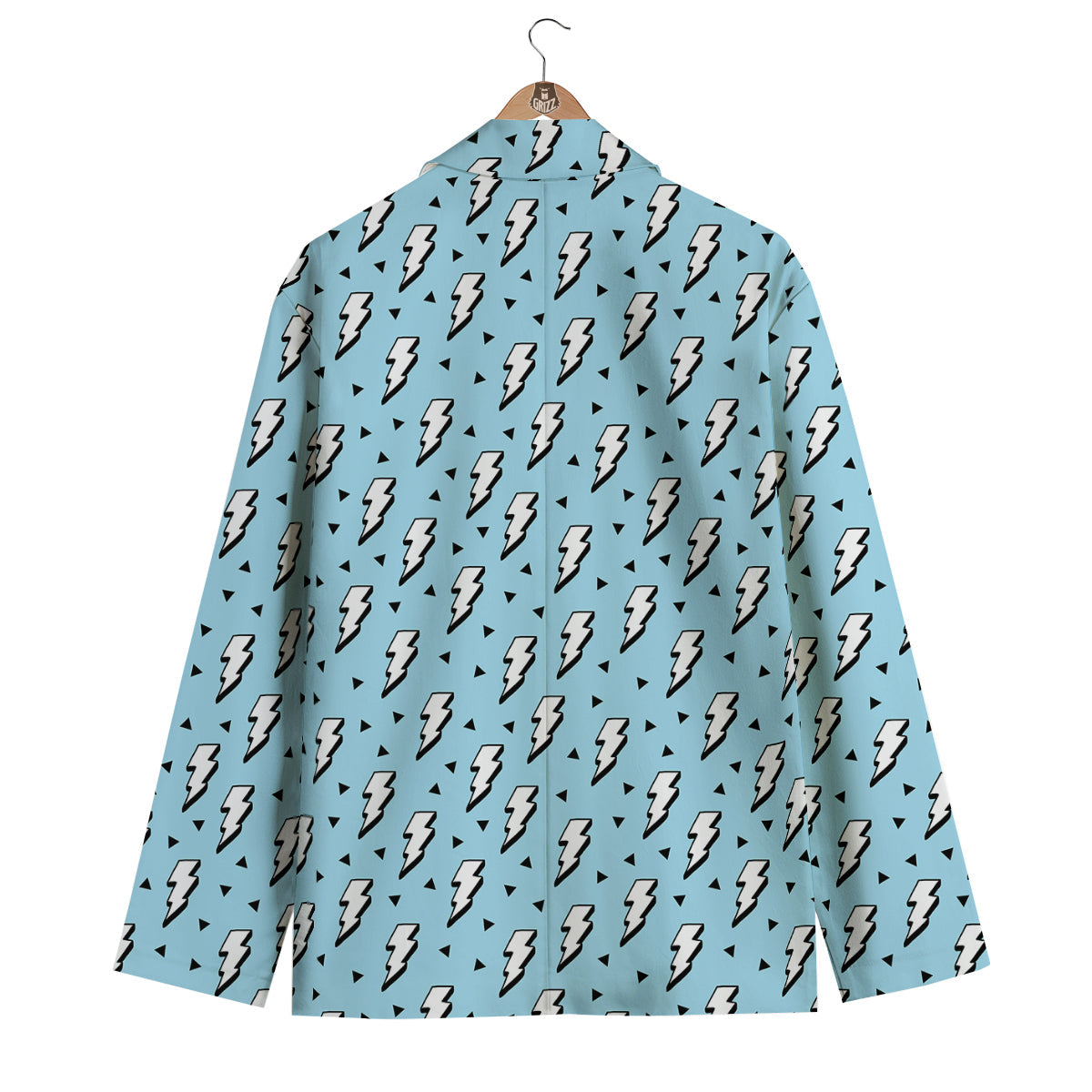 Cute Thunder Print Pattern Men's Blazer-grizzshop