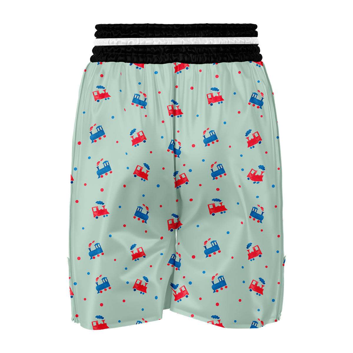 Cute Train Print Pattern Boxing Shorts-grizzshop