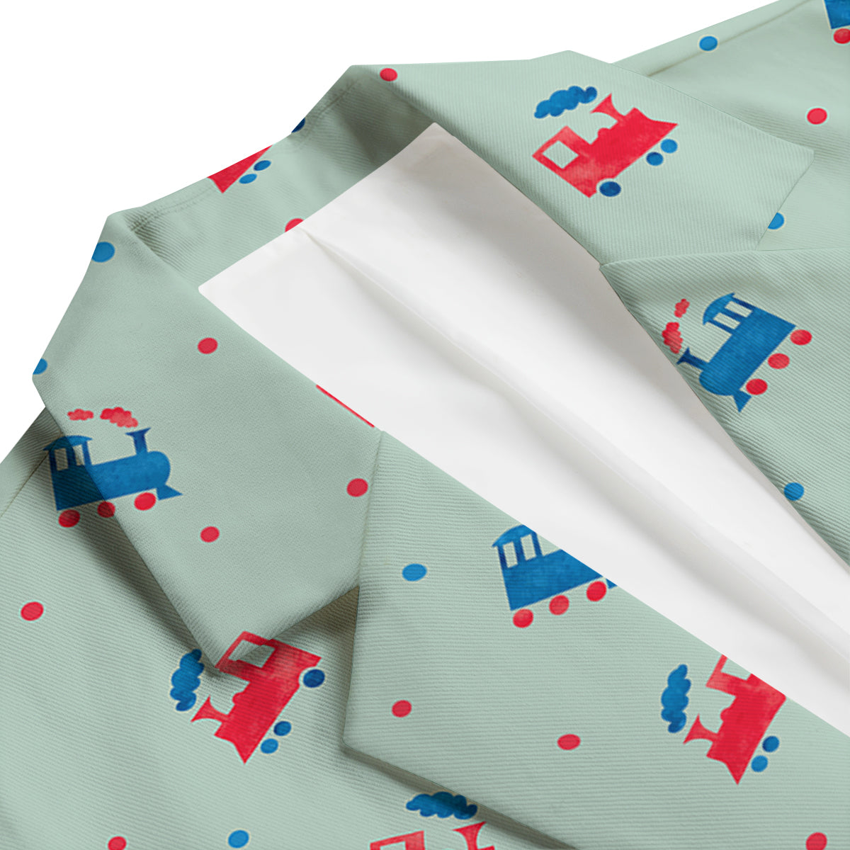 Cute Train Print Pattern Men's Blazer-grizzshop