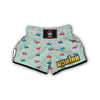 Cute Train Print Pattern Muay Thai Boxing Shorts-grizzshop