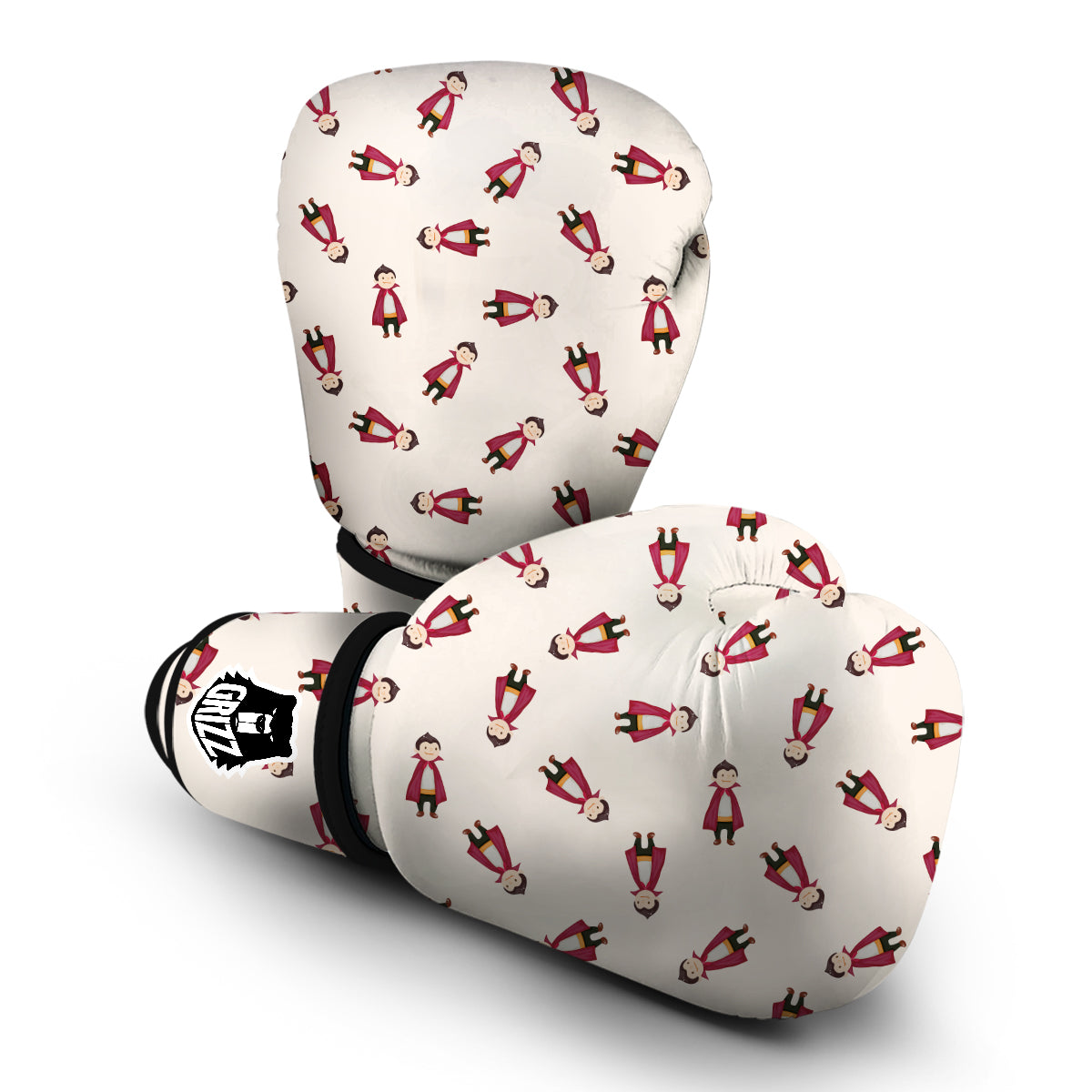 Cute Vampire Print Pattern Boxing Gloves-grizzshop