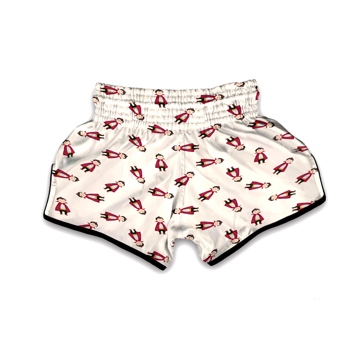 Cute Vampire Print Pattern Muay Thai Boxing Shorts-grizzshop