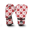 Cute Worm And Apple Print Pattern Boxing Gloves-grizzshop