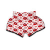 Cute Worm And Apple Print Pattern Muay Thai Boxing Shorts-grizzshop