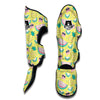 Cute Yellow Watermelon Pineapple Print Muay Thai Shin Guards-grizzshop