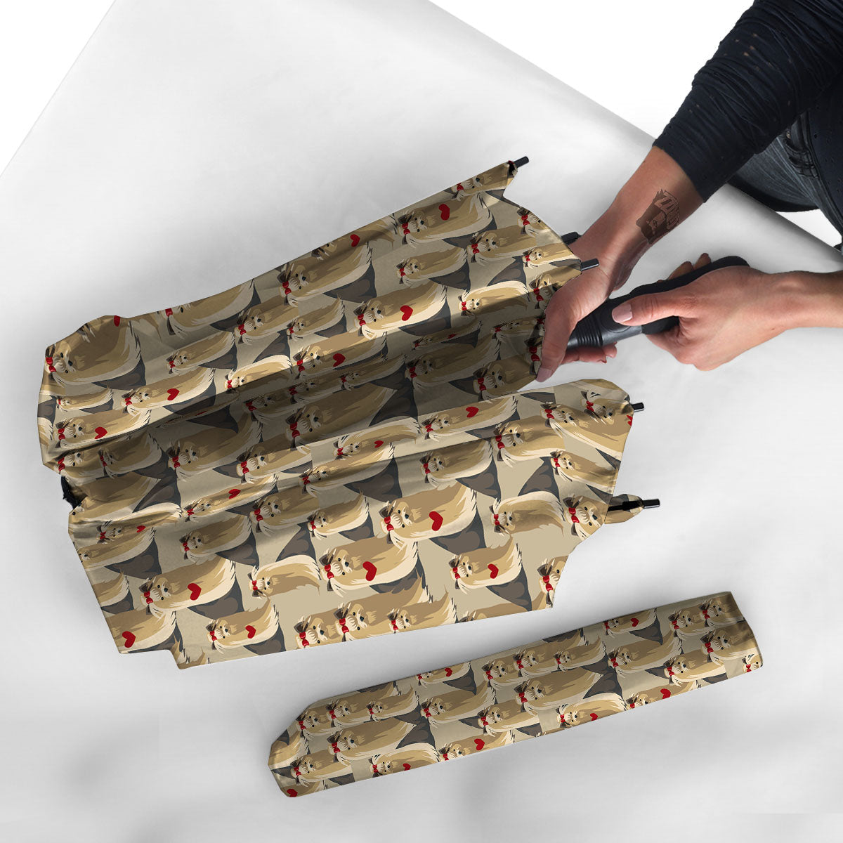 Cute Yorkshire Terrier Print Pattern Umbrella-grizzshop