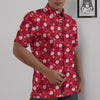 Cute Christmas Elements Print Pattern Untucked Shirts-grizzshop