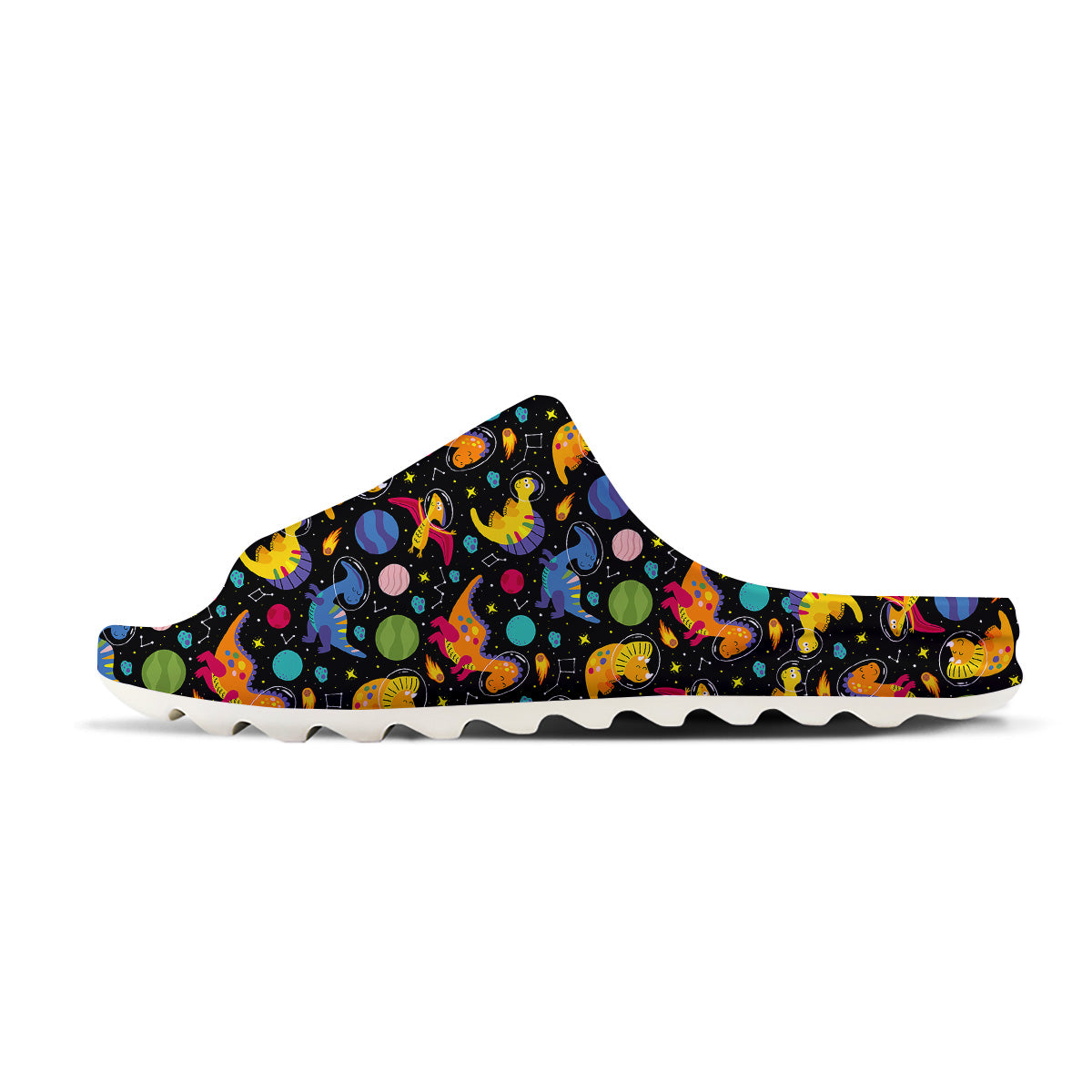 Cute Dinosaurs In Space Print Pattern Sandals-grizzshop