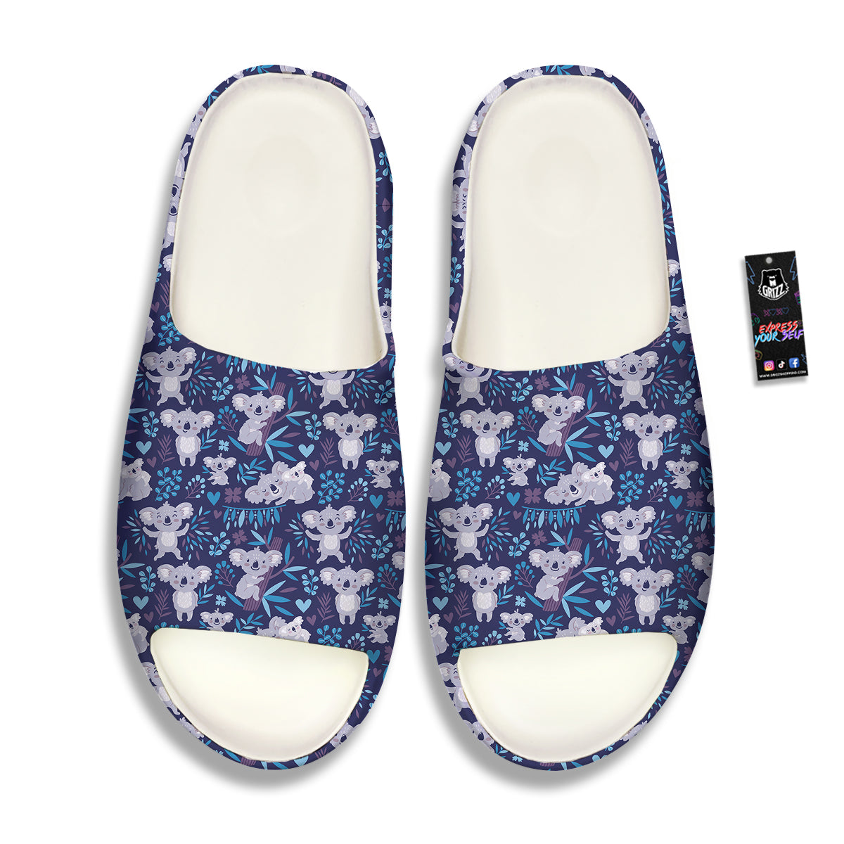 Cute Koala Print Pattern Sandals-grizzshop