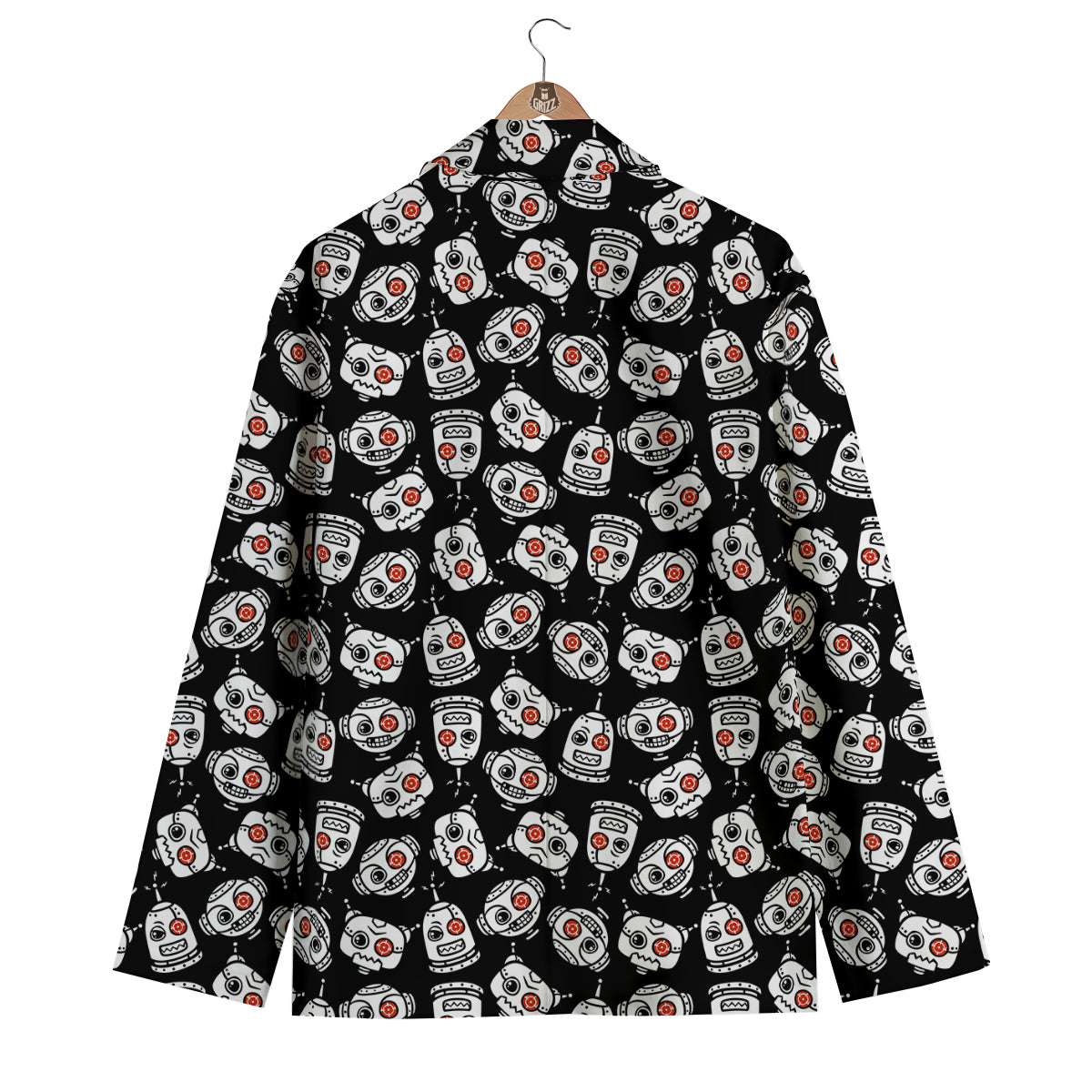 Cyborg Robot Print Pattern Men's Blazer-grizzshop