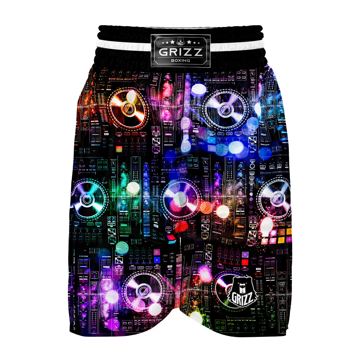 DJ Controller Print Boxing Shorts-grizzshop