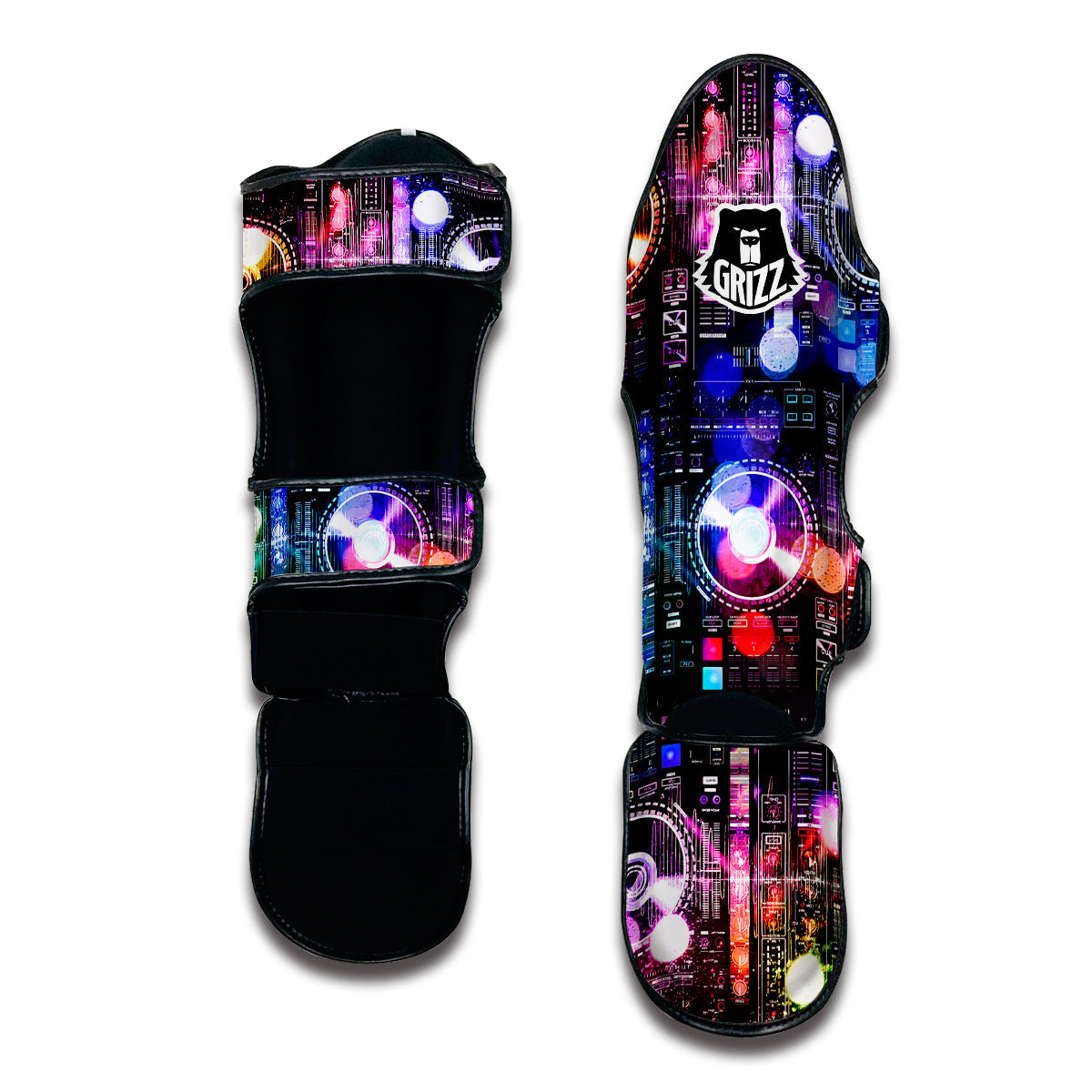 DJ Controller Print Muay Thai Shin Guards-grizzshop