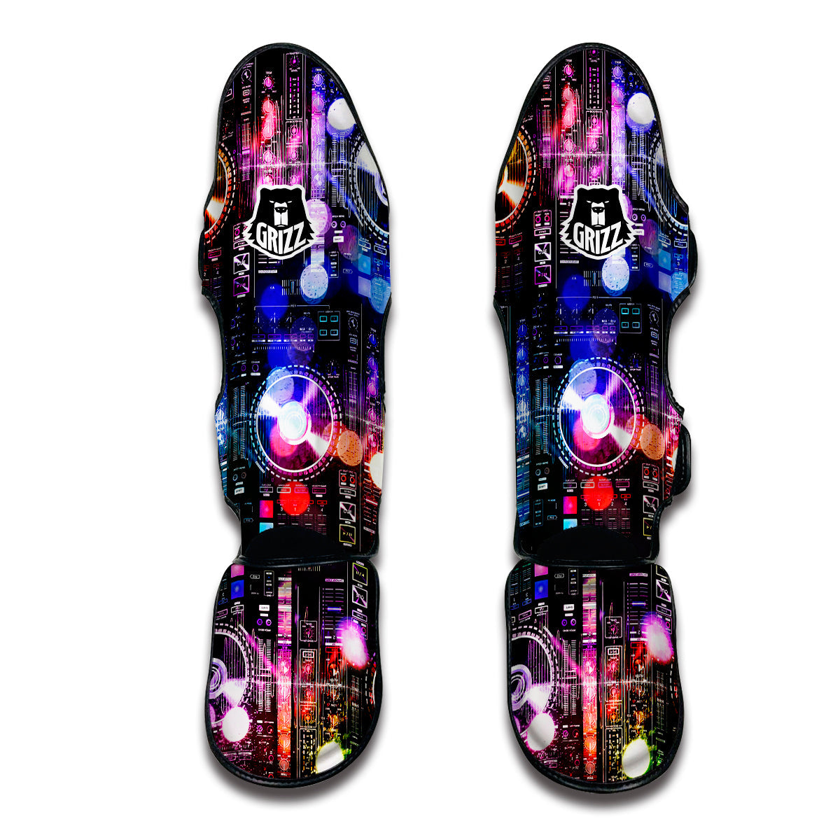 DJ Controller Print Muay Thai Shin Guards-grizzshop