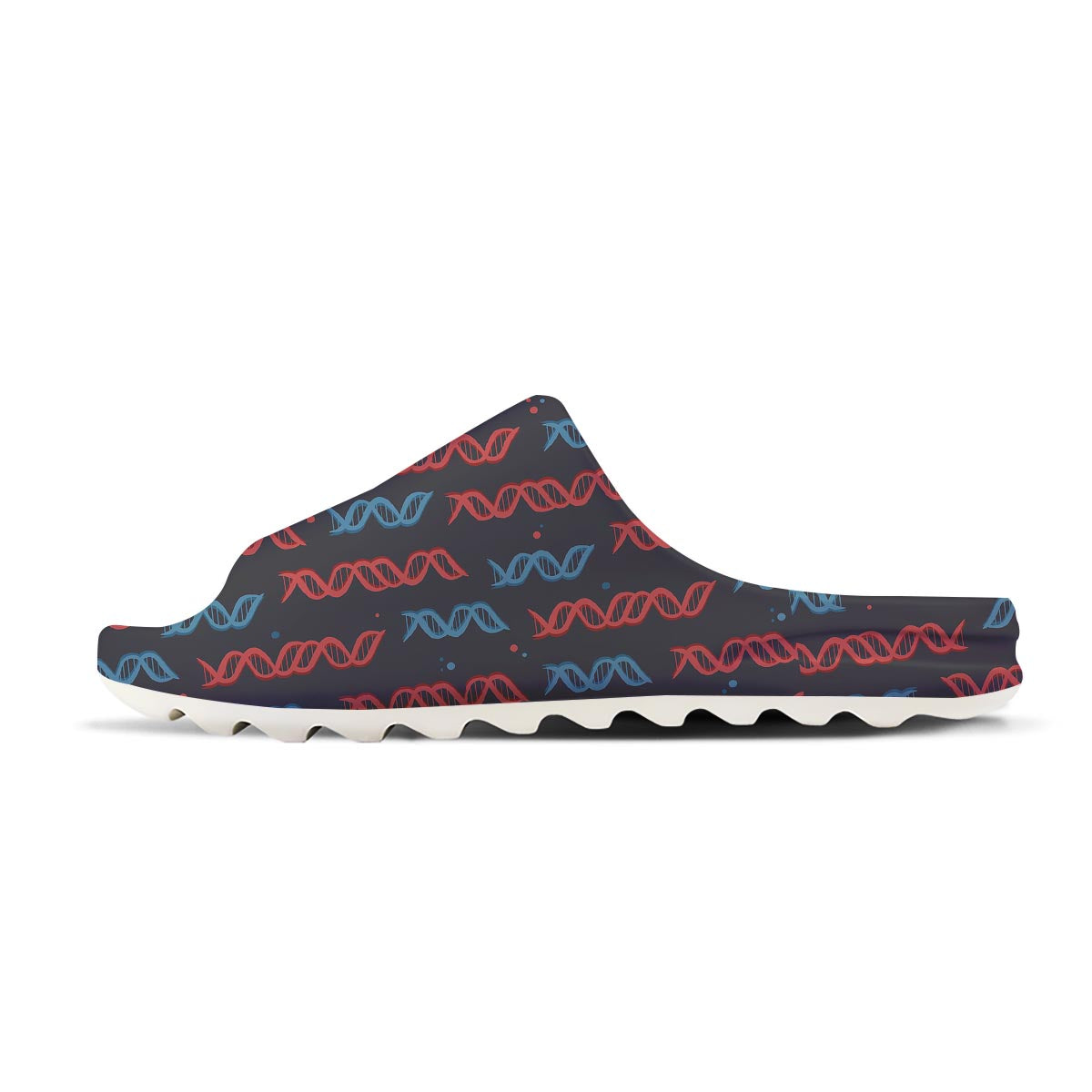 DNA Blue And Red Print Pattern Sandals-grizzshop