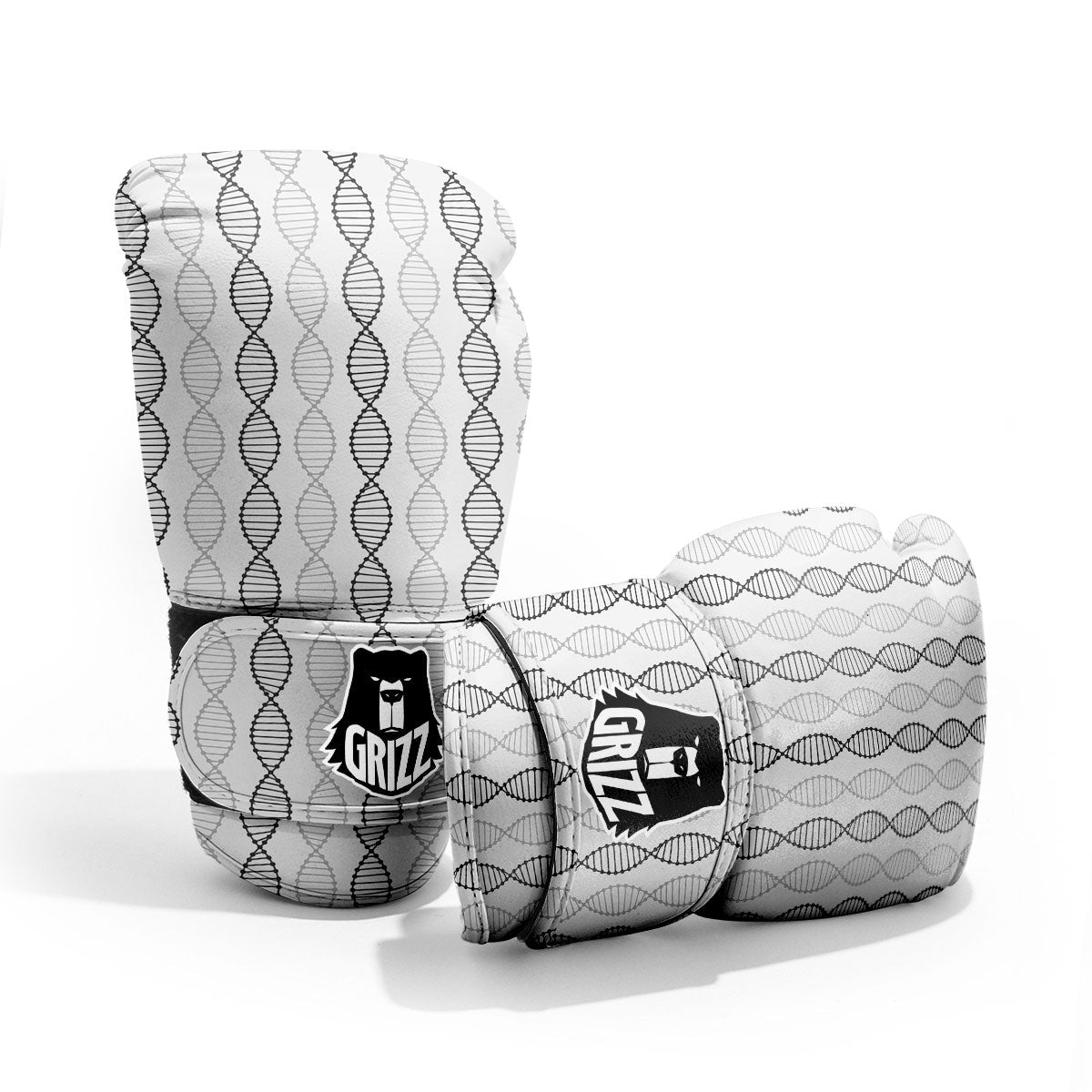 DNA Strands Print Pattern Sparring Gloves-grizzshop