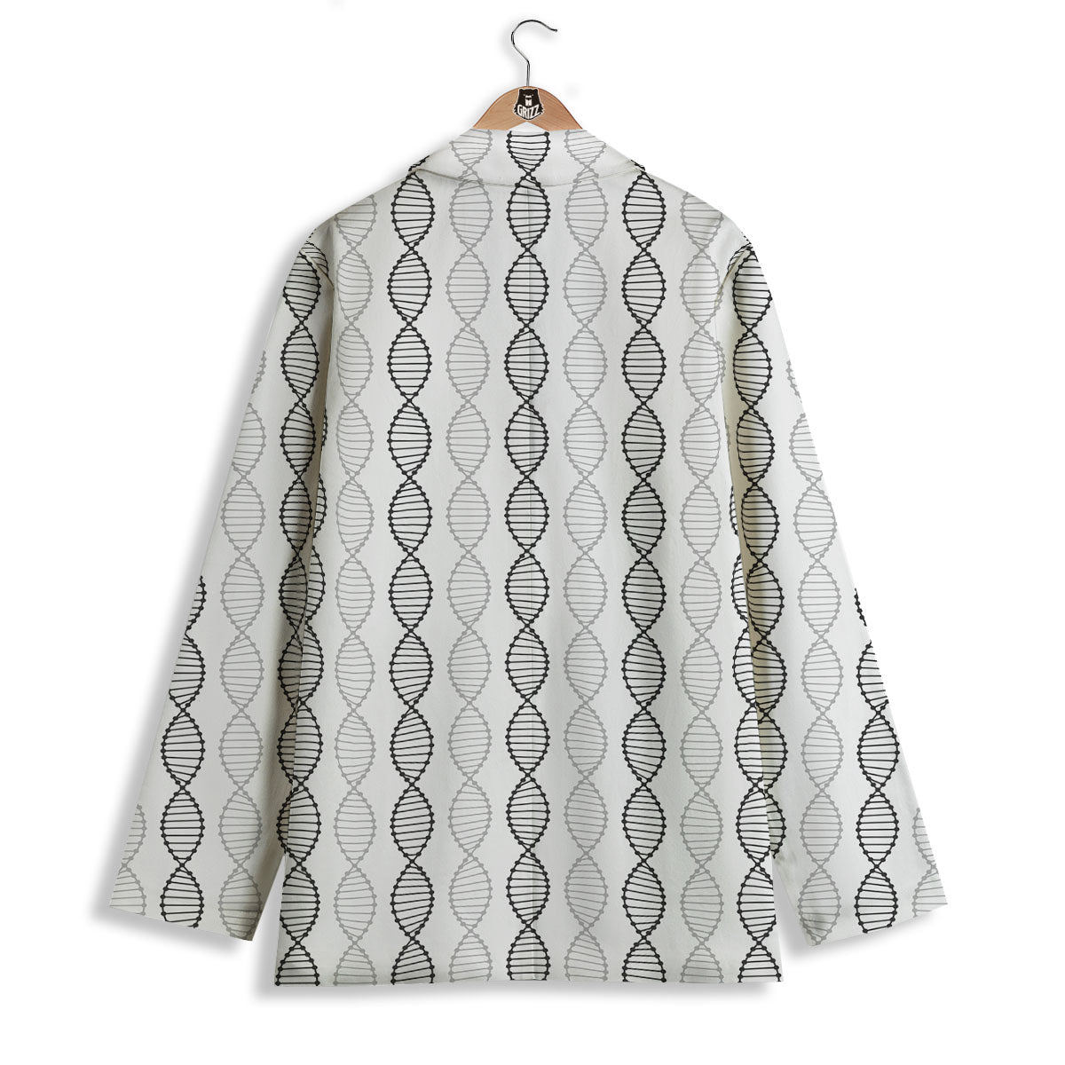 DNA Strands Print Pattern Women's Blazer-grizzshop