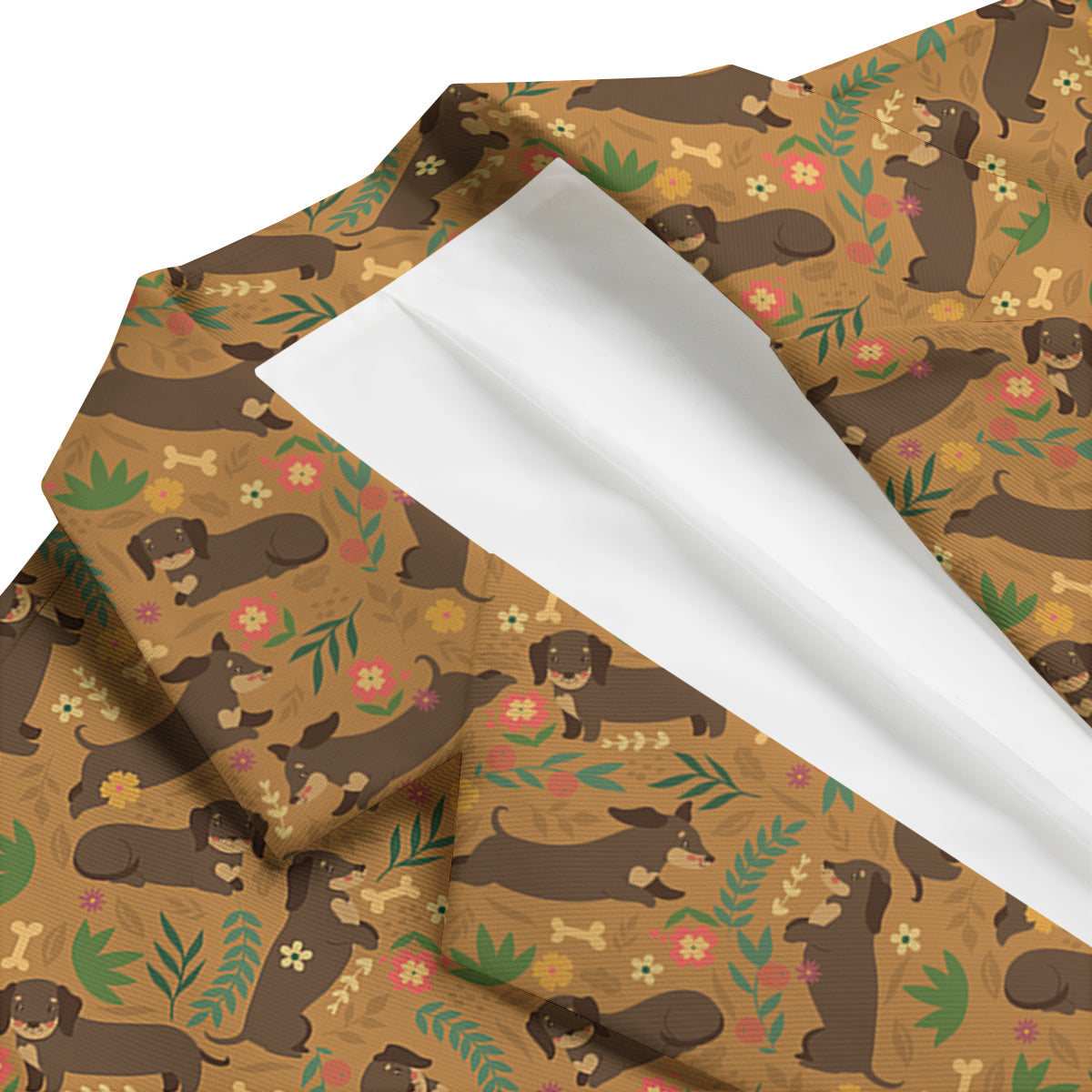 Dachshund Cute Print Pattern Men's Blazer-grizzshop