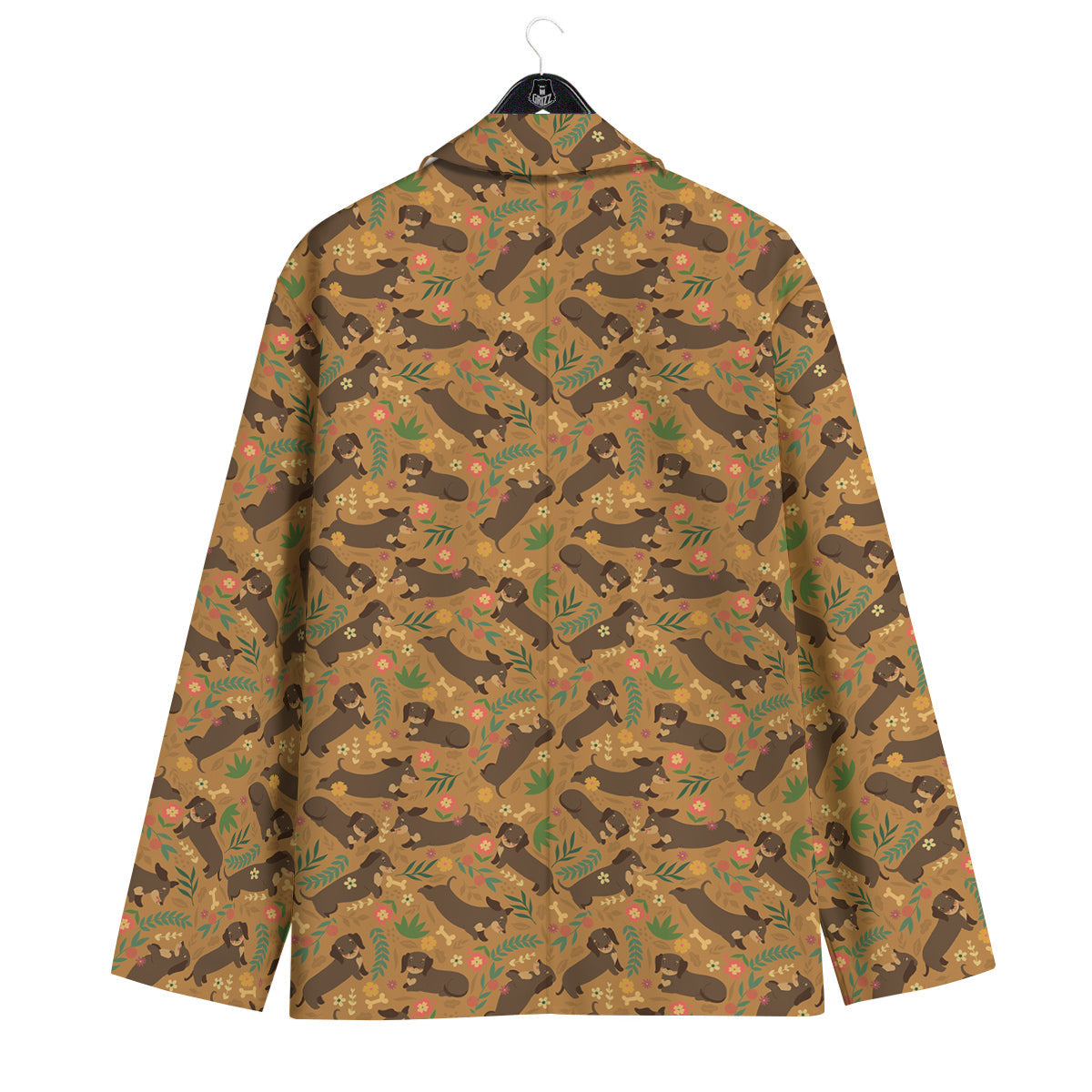 Dachshund Cute Print Pattern Men's Sport Coat-grizzshop