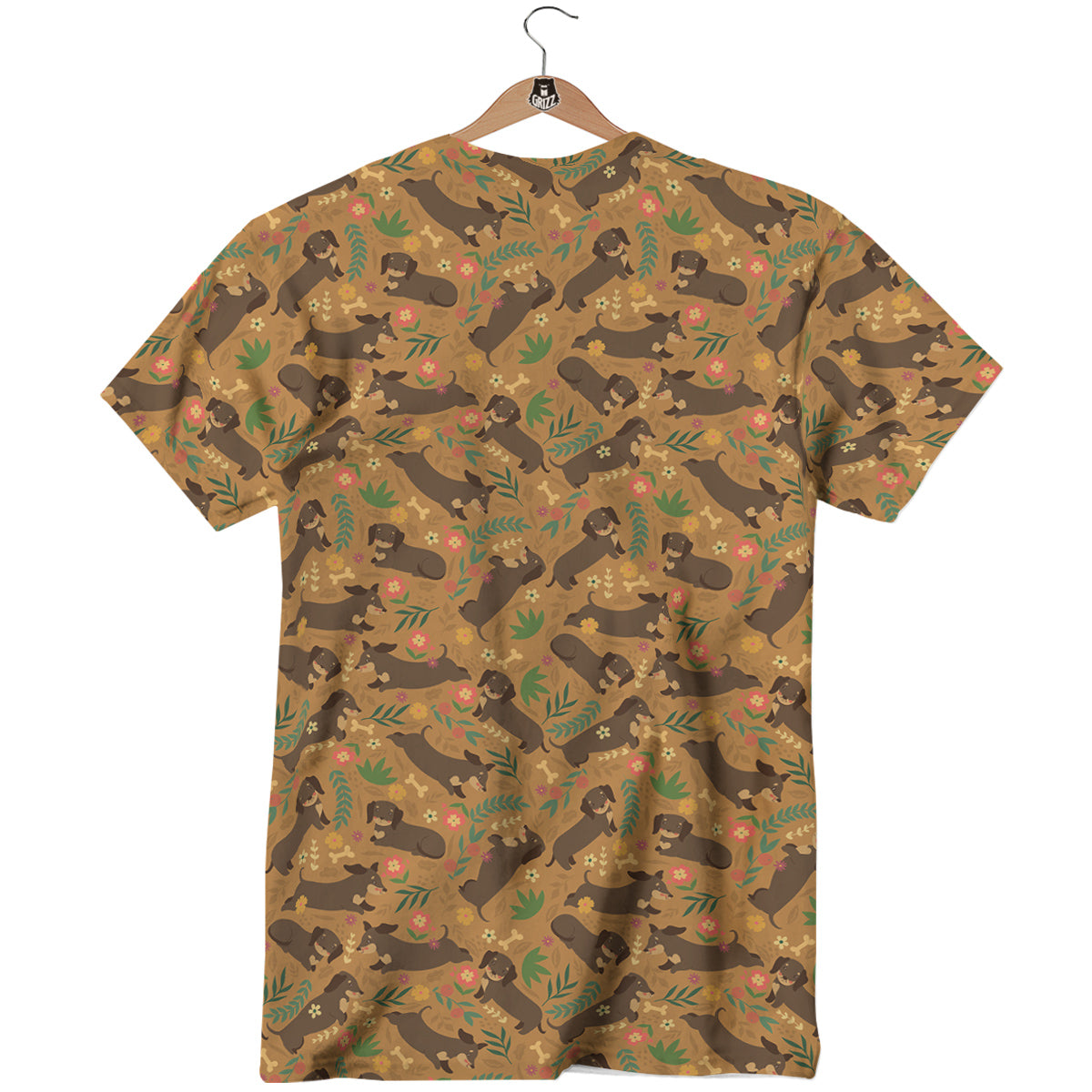 Dachshund Cute Print Pattern T-Shirt-grizzshop