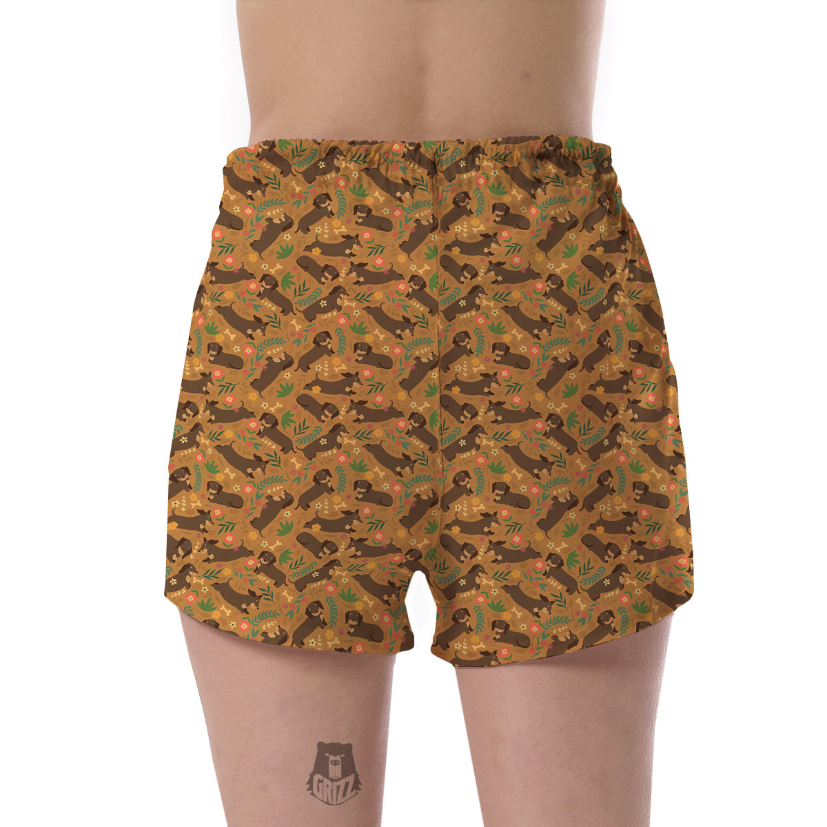 Dachshund Cute Print Pattern Women's Shorts-grizzshop