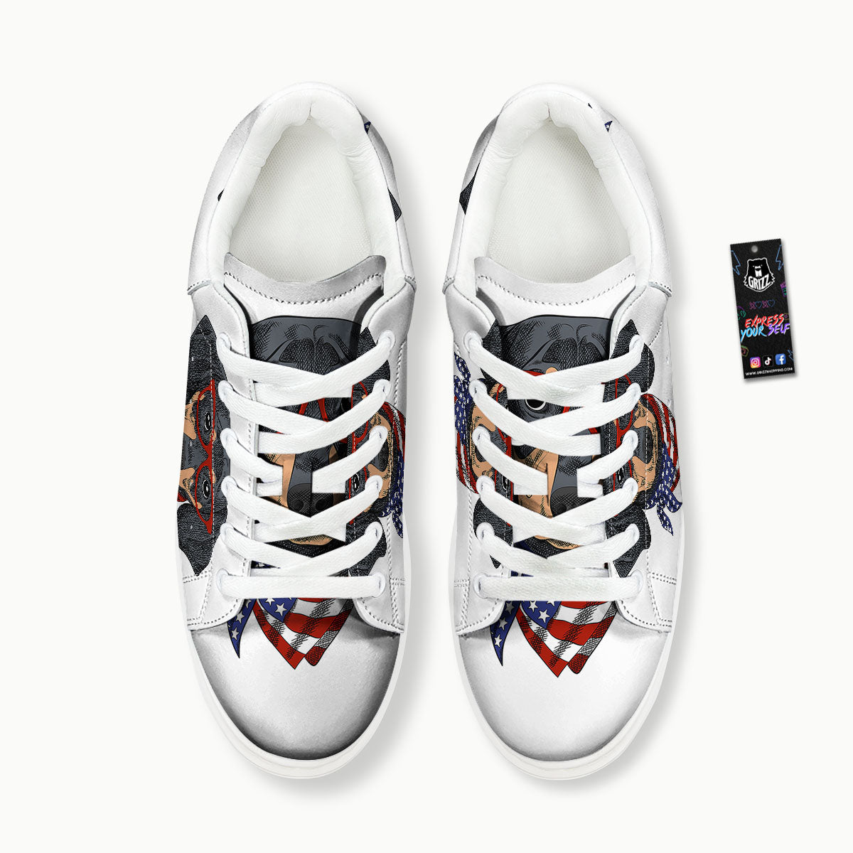 Dachshund Wearing Red Sunglasses Print Platform Shoes-grizzshop