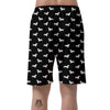 Dachshund White And Black Print Pattern Men's Shorts-grizzshop