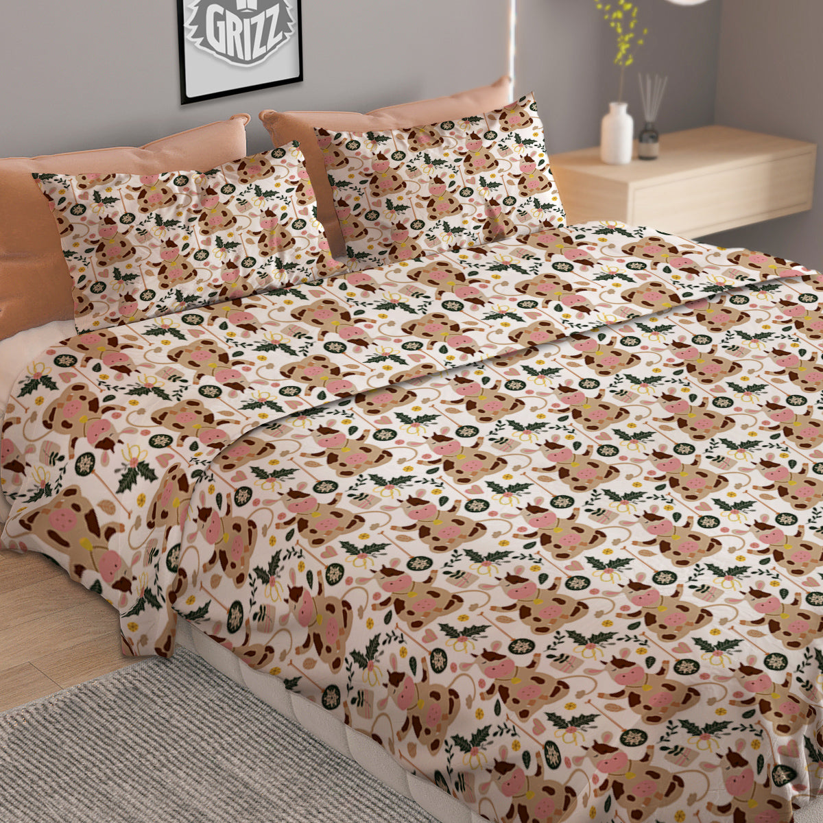 Eggs Print Pattern Duvet Cover Bedding Set