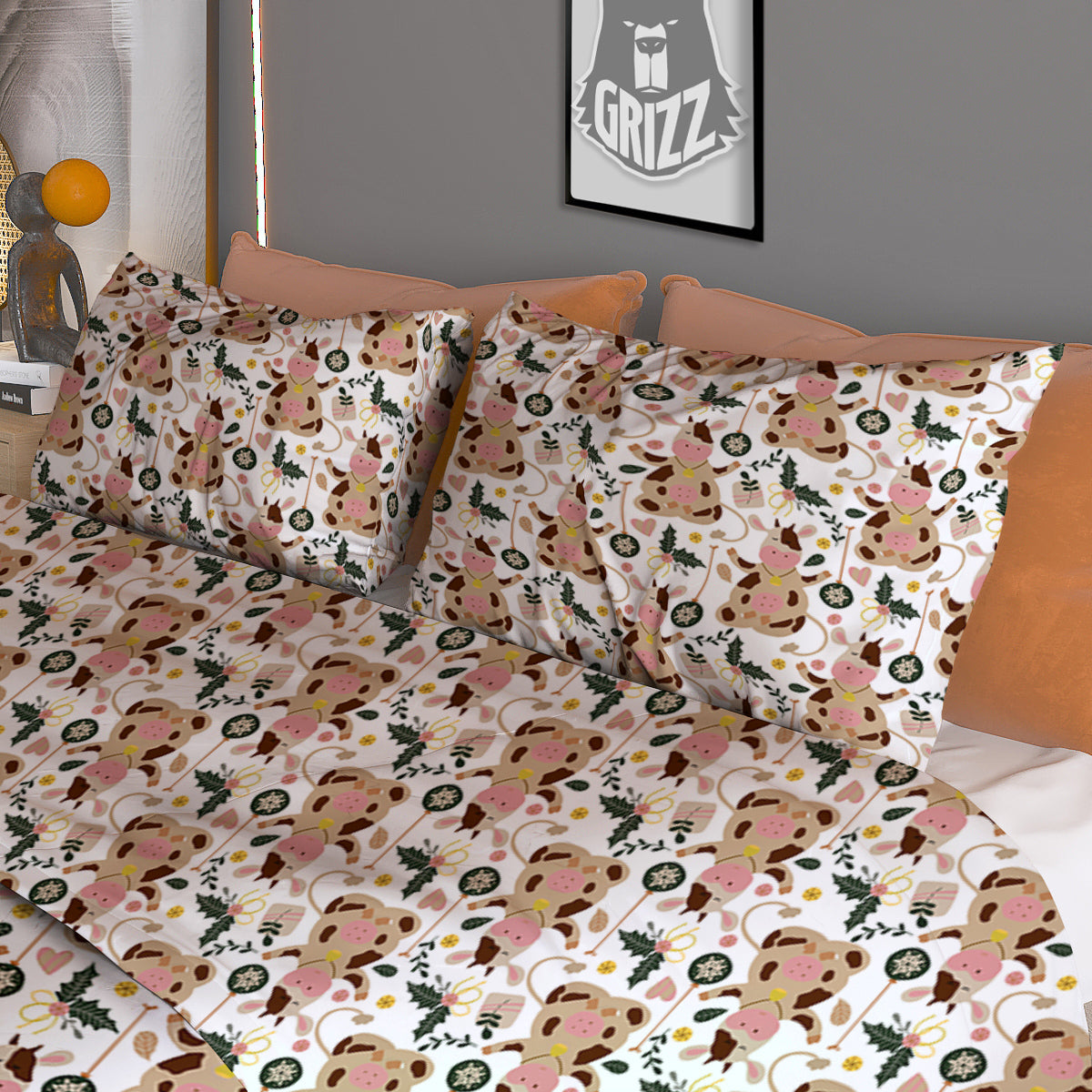 Eggs Print Pattern Duvet Cover Bedding Set