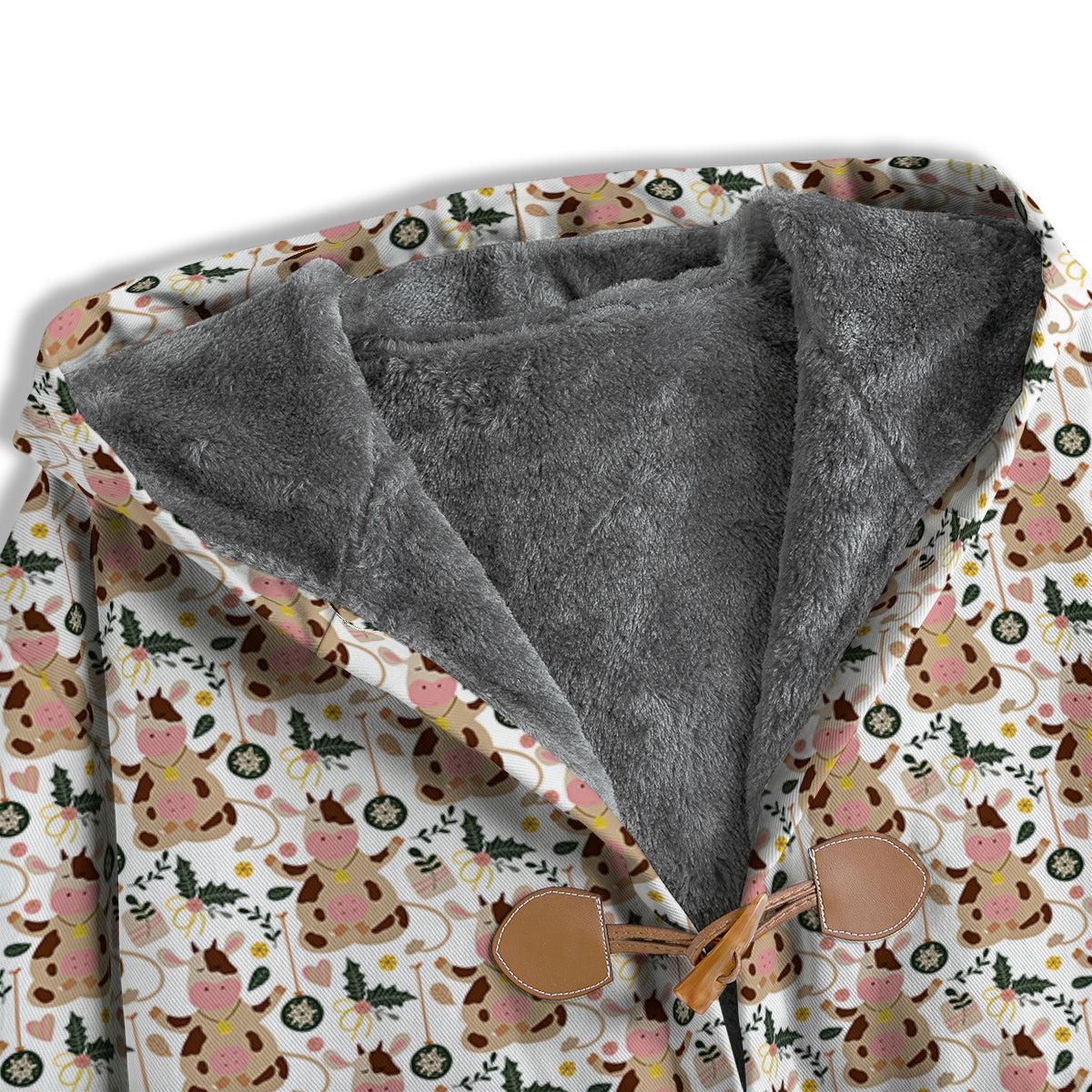 Dairy Cow Cartoon Happy Print Pattern Men's Windbreaker Jacket-grizzshop