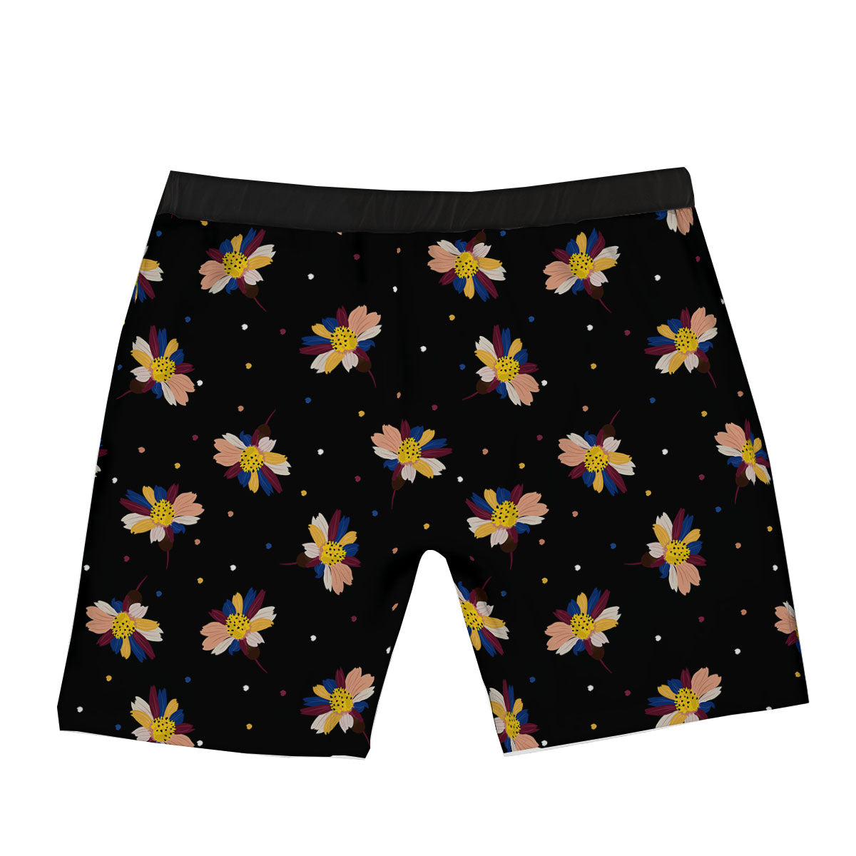 Daisy Floral Polka Dot Print Pattern Boxer Briefs-grizzshop